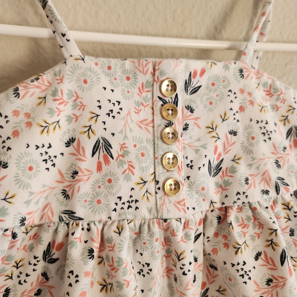 Savannah Floral Dress with Pink and Cream Tones - Picture 3 of 8